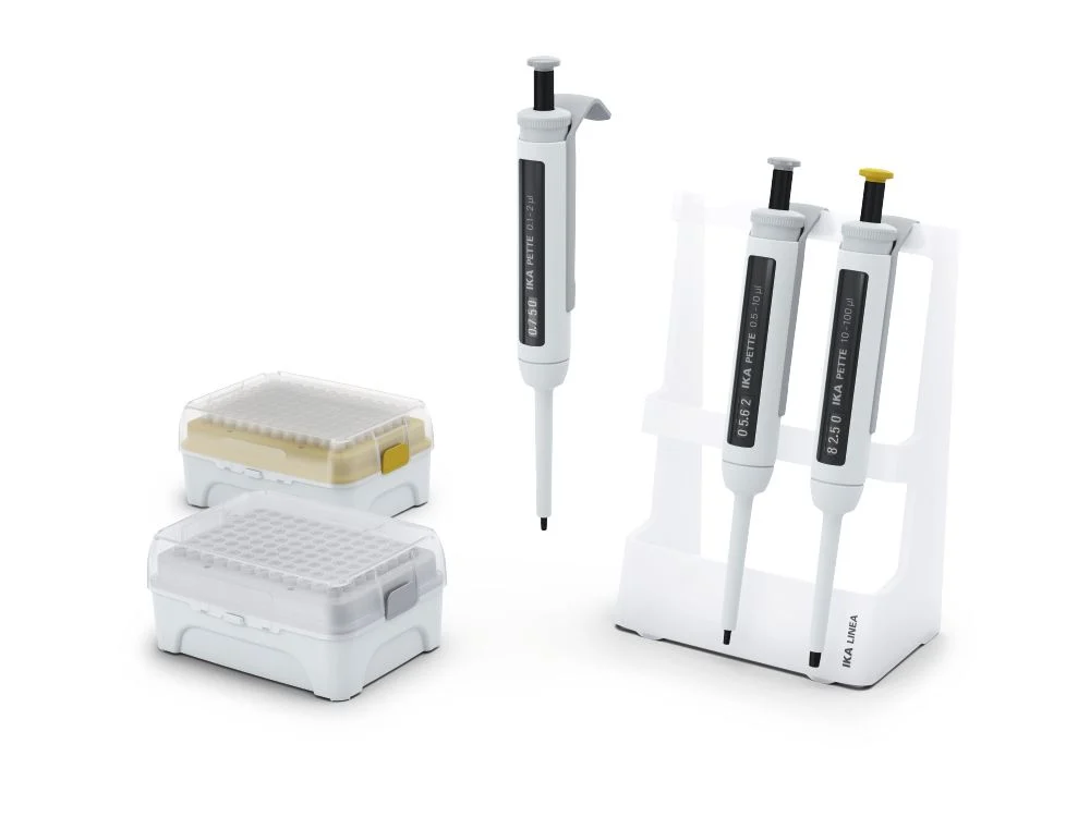 IKA PETTE MicroKit A Ayarlanabilir Otomatik Pipet Seti 0.1-2 µL + 0.5-10 µL + 10-100 µL + Pipet Standı ve Uçlar